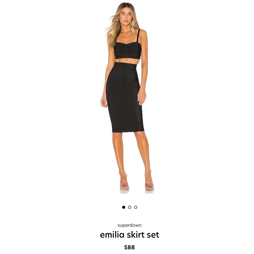 NWT Superdown Emilia Skirt Skirt Set (Minor Flaw) sz XS - Picture 7 of 8